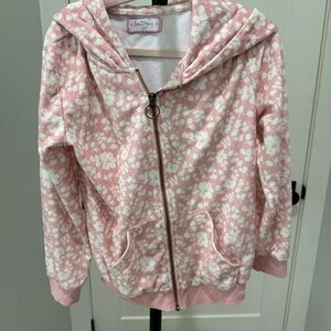 Pink Floral Kids Hoodie